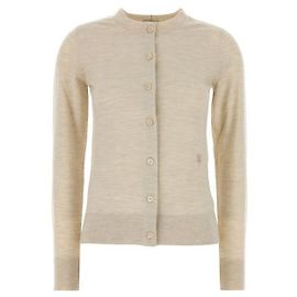 Burberry Wollstrickjacke Weiß