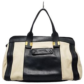 Chloé Bolsa tote grande de couro Branco