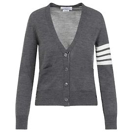 Thom Browne Feiner Merinowoll-Cardigan in Relaxed Fit Braun