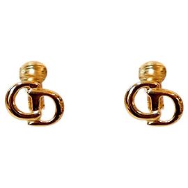 Dior Pendientes de aro dorados Dorado
