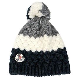 Moncler Gorro de lã azul marinho Multicor