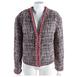 Chanel Tweed-Jacke Schwarz