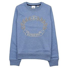 Burberry Oak Leaf Crest Cotton Sweatshirt (Adult Size Possible) EXPL Blue