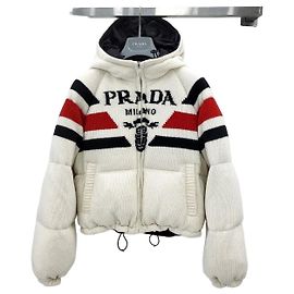 Prada Women's Cashmere Down Jacket White White