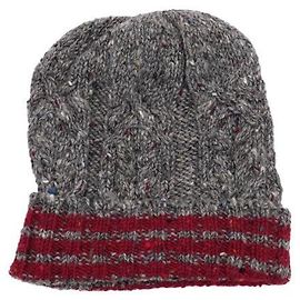 Thom Browne Gestrickte Beanie-Mütze Braun