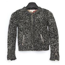 Burberry Cárdigan de punto de lana con cremallera para junior Multicolor