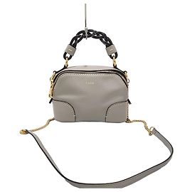Chloé Bolsa transversal Daria Mini Chain Marrom