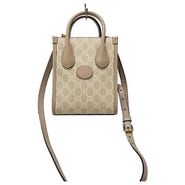 Gucci Mini borsa a tracolla Interlocking GG Marrone