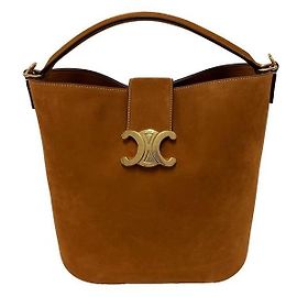 Céline Borsa a secchiello Louise Medium Triope Camel Marrone