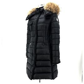 Moncler Herminfur Women's Long Down Jacket Black