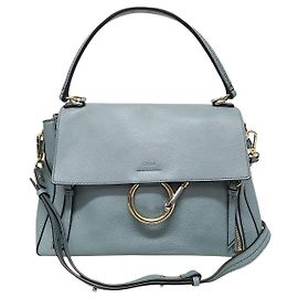 Chloé Bolsa Payday em couro de bezerro azul Medium Azul
