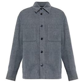 Fendi Lightened Denim Jacket Brown