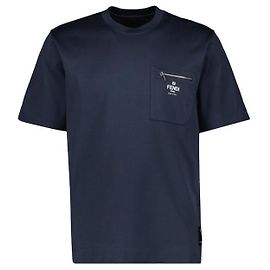 Fendi Baumwoll-T-Shirt Blau