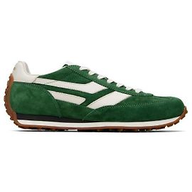Tom Ford Baskets en mélange de daim Vert