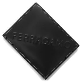 Salvatore Ferragamo Logo Card Wallet Black