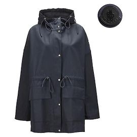 Parka de algodón Moncler Gaillon Azul marino Negro