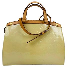 Louis Vuitton Borsa a tracolla Tote Vernis Brea GM Bianco
