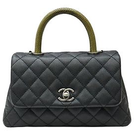 Chanel Lizard Handle Small Green Bag Series Green