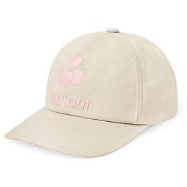 Isabel Marant Bestickte Damenmütze mit Tyrone Logo ECLP Weiß