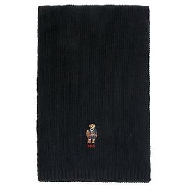 Ralph Lauren Holiday Bear Strickschal Schwarz
