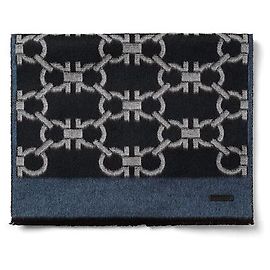 Salvatore Ferragamo Scarf with Jacquard Pattern in Wool Cashmere for Men Multiple colors