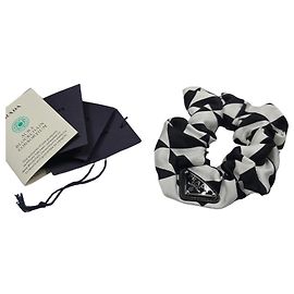 Prada Re-Nylon Scrunchie Silber