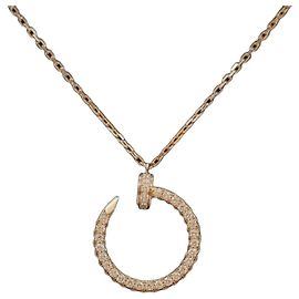 Cartier Colar Juste un Clou com Diamantes Rosa