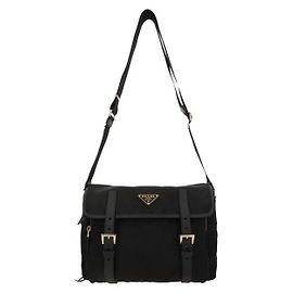 Prada Borsa a Spalla in Re-Nylon Nero