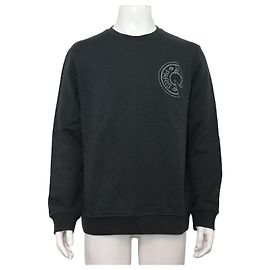 Hermès Clou de Selle Patch Crewneck Sweatshirt für Herren Schwarz