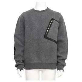 Hermès Sweatshirt aus Kaschmir-Mischung mit Ledertasche und Rundhalsausschnitt für Herren Braun