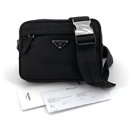 Prada Pocono Biker Belt Bag Black