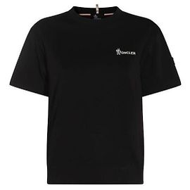 Moncler Baumwoll-T-Shirt Schwarz