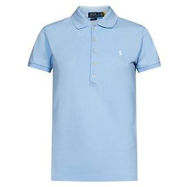 Ralph Lauren Polo coupe slim avec logo Pony brodé Bleu ciel Bleu