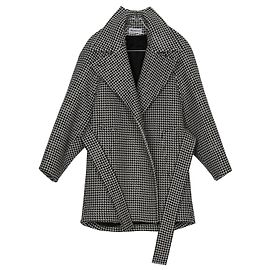 Balenciaga Houndstooth Check Wool Cashmere Coat Multiple colors