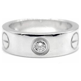 Cartier Diamond Love Ring Silber