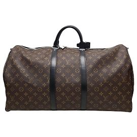 Louis Vuitton Alça de Ombro Keepall Monogram Macassar Marrom