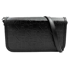 Céline Borsa a tracolla in pelle nera Nero