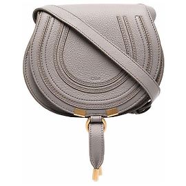 Chloé Mini Marcie Crossbody Cachemira Gris Multicolor