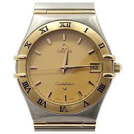 Omega Orologio Constellation Quartz Full Bar Combi Steel D'oro