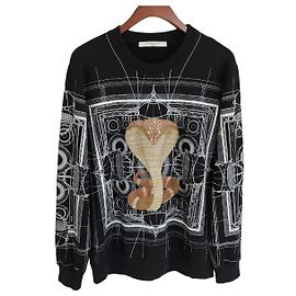 Givenchy XS Black Snake Sweatshirt Black