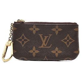 Louis Vuitton Monogram Key Pouch Brown