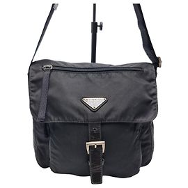 Prada Borsa a tracolla in nylon nero Nero