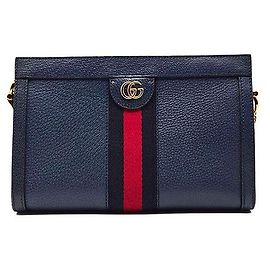 Gucci Ophidia GG Supreme Shoulder Bag Blue