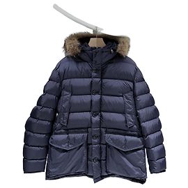 Moncler Cluny Short Down Jacket Navy Blue