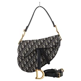 Dior Borsa Oblique Saddle Strap Medium Multicolore