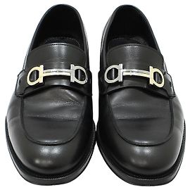 Salvatore Ferragamo Mocassins Gancini noirs Noir