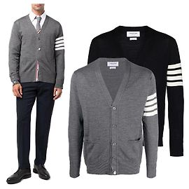 Thom Browne Merinowoll-Cardigan Braun