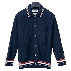 Thom Browne Strickjacke mit Besatz für Damen Schwarz