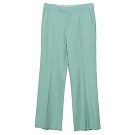 Gucci Mint Fine Wool Pants Size Green