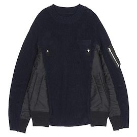 Sacai Strickware für Herren Schwarz